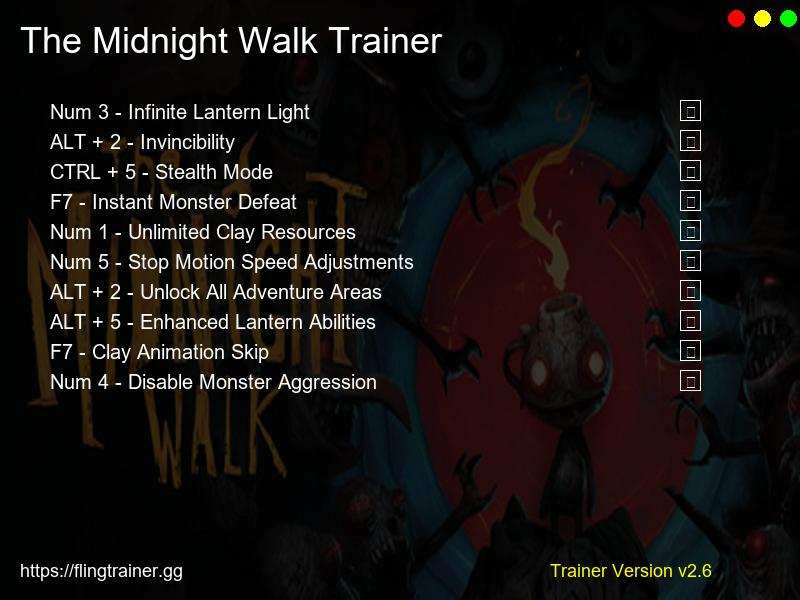 The Midnight Walk Trainer Fling