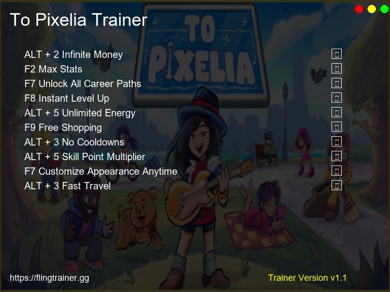 To Pixelia Trainer Fling
