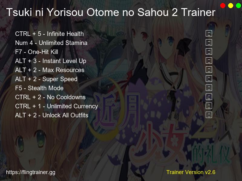 Tsuki ni Yorisou Otome no Sahou 2 Trainer Fling
