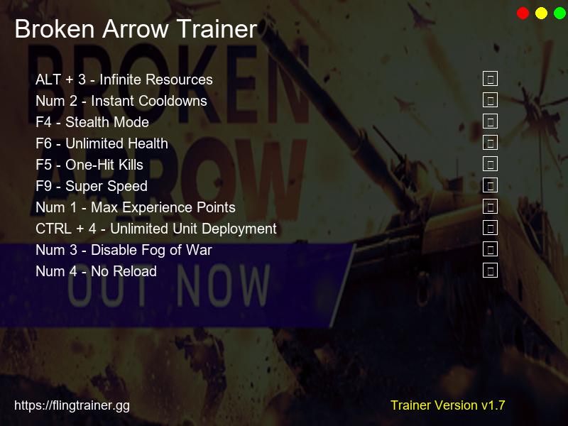 Broken Arrow Trainer Fling