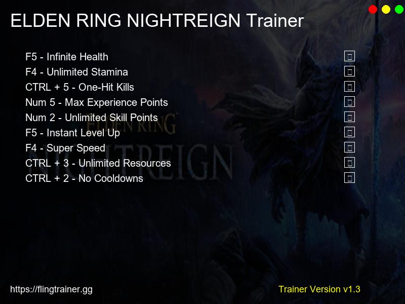 ELDEN RING NIGHTREIGN Trainer Fling