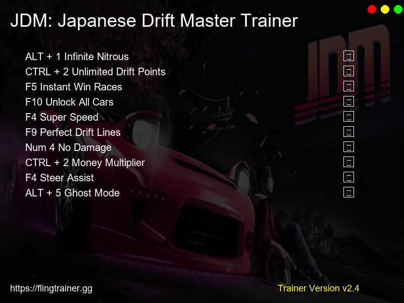 JDM: Japanese Drift Master Trainer Fling