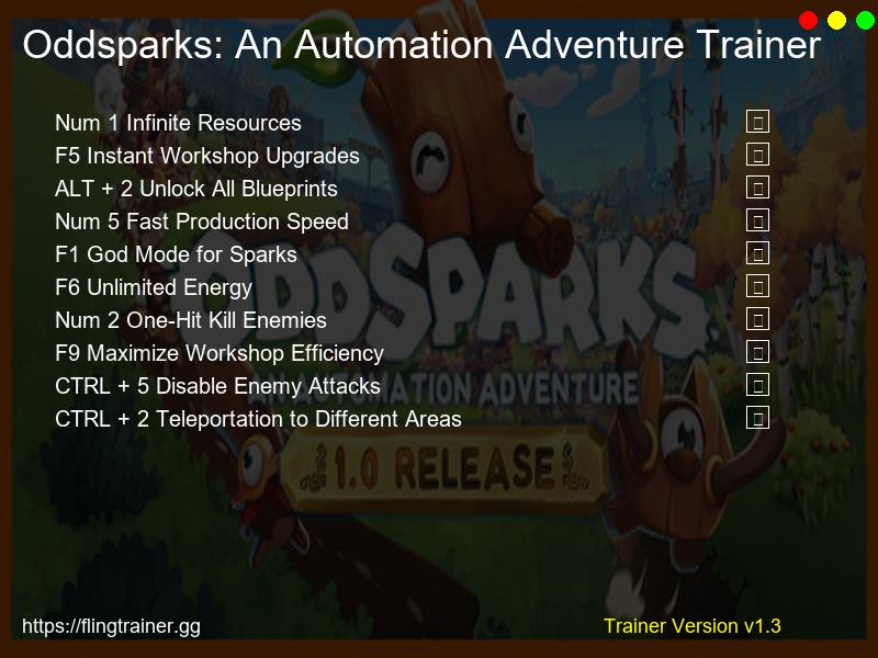 Oddsparks: An Automation Adventure Trainer Fling