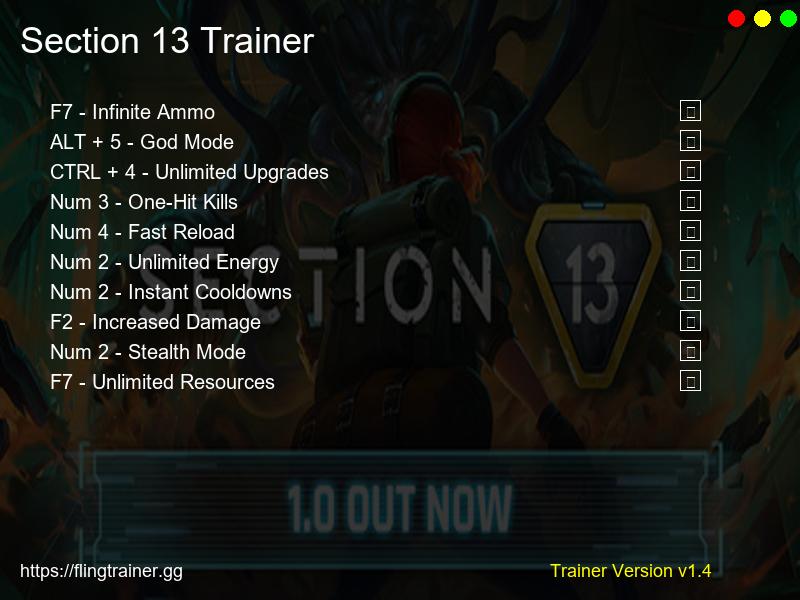 Section 13 Trainer Fling