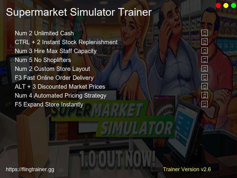 Supermarket Simulator Trainer Fling