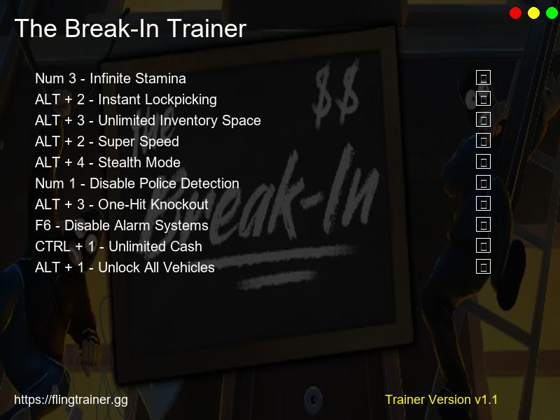 The Break-In Trainer Fling