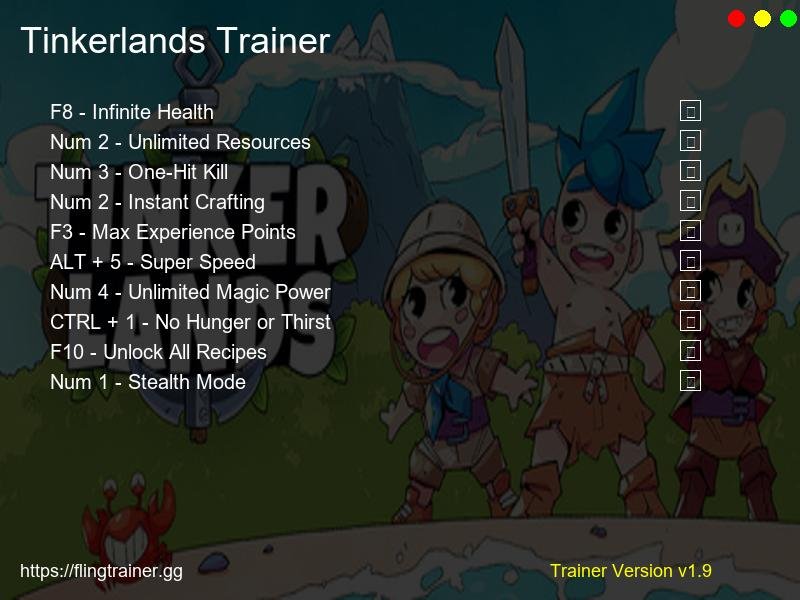 Tinkerlands Trainer Fling