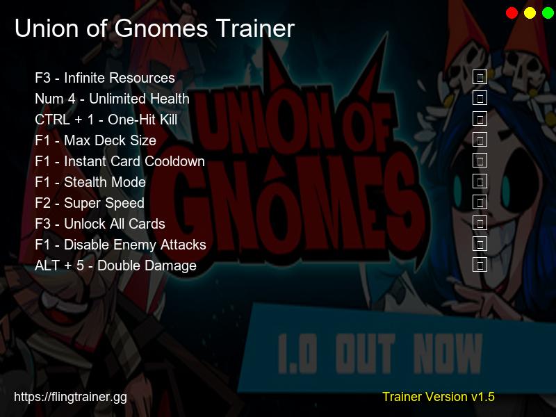 Union of Gnomes Trainer Fling