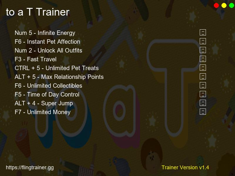 to a T Trainer Fling