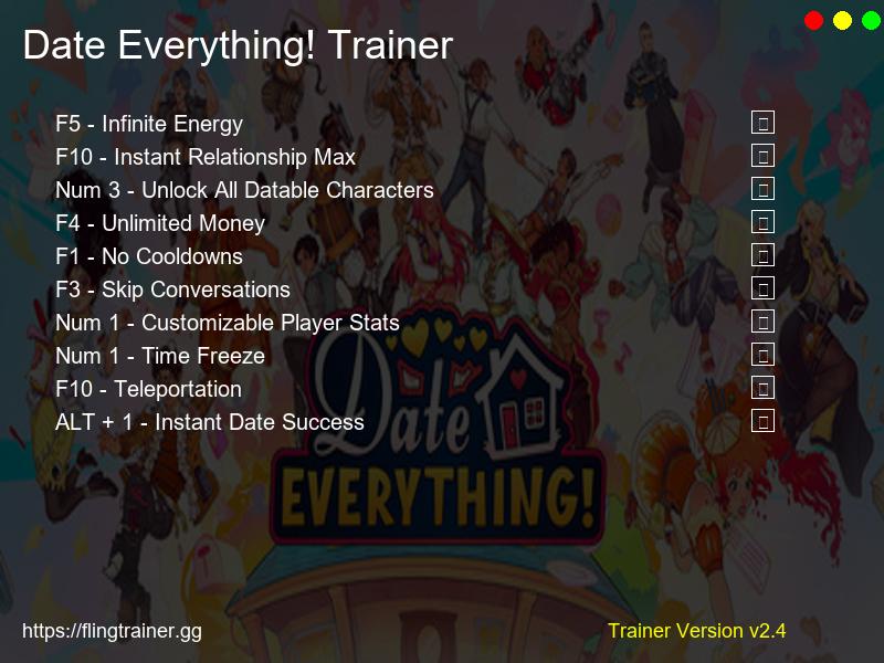 Date Everything! Trainer Fling