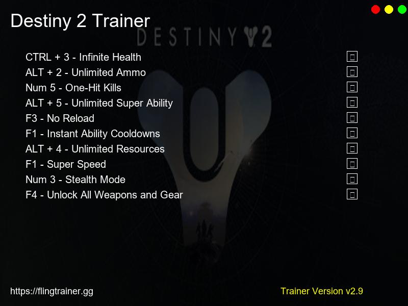 Destiny 2 Trainer Fling