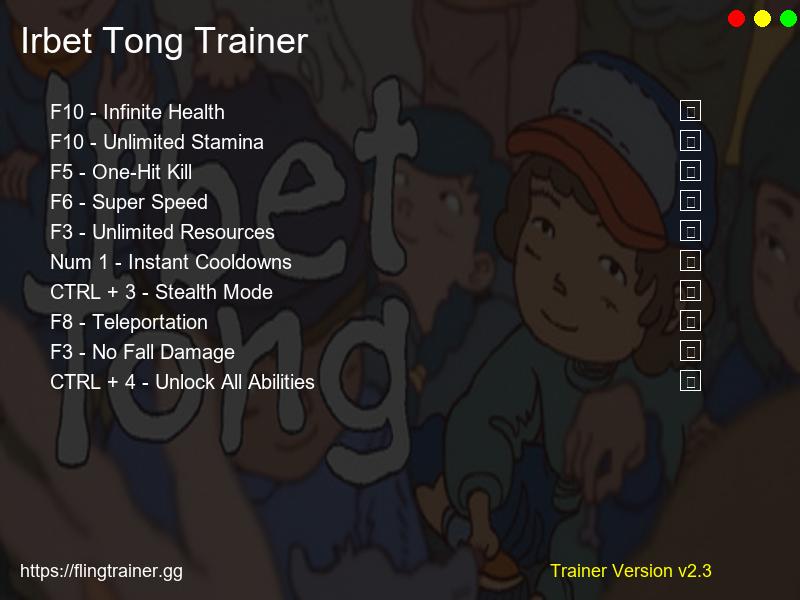 Irbet Tong Trainer Fling