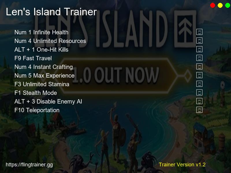 Len's Island Trainer Fling