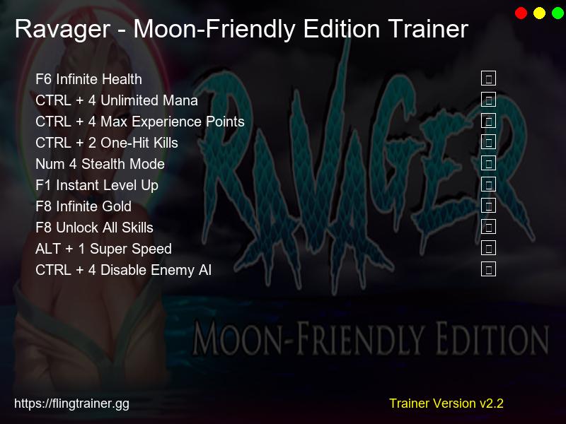 Ravager - Moon-Friendly Edition Trainer Fling
