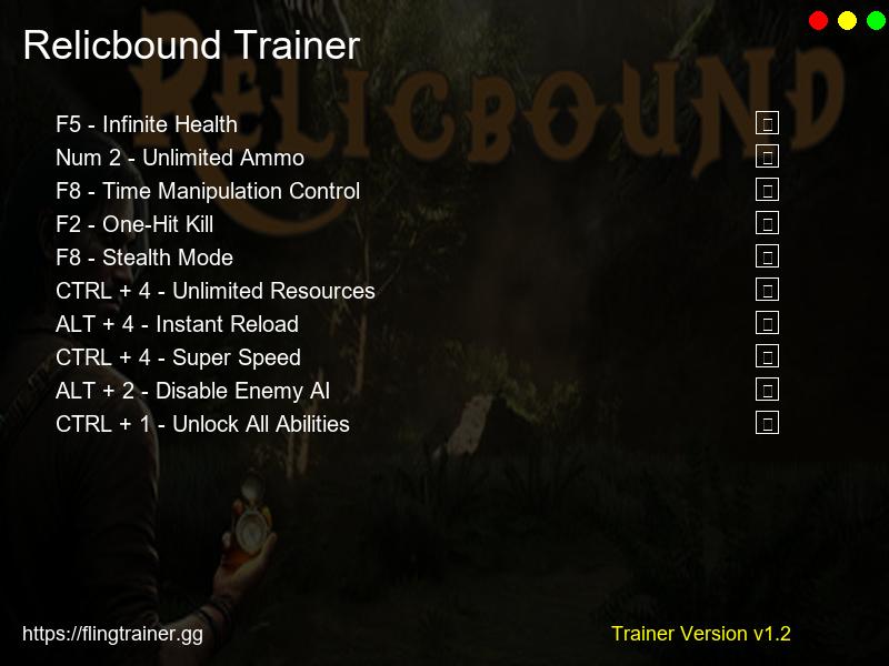 Relicbound Trainer Fling