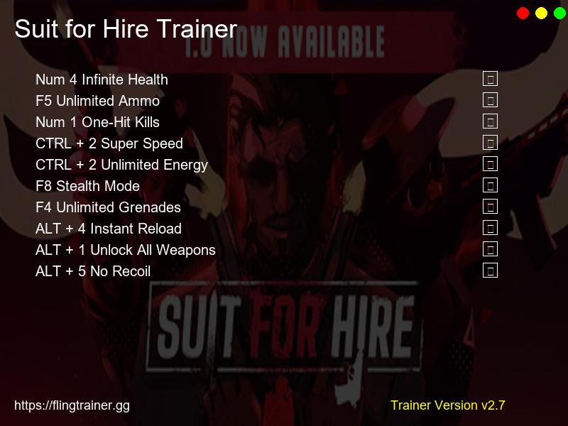Suit for Hire Trainer Fling