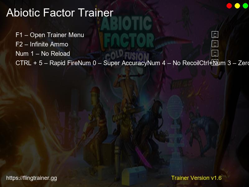 Abiotic Factor Trainer Fling