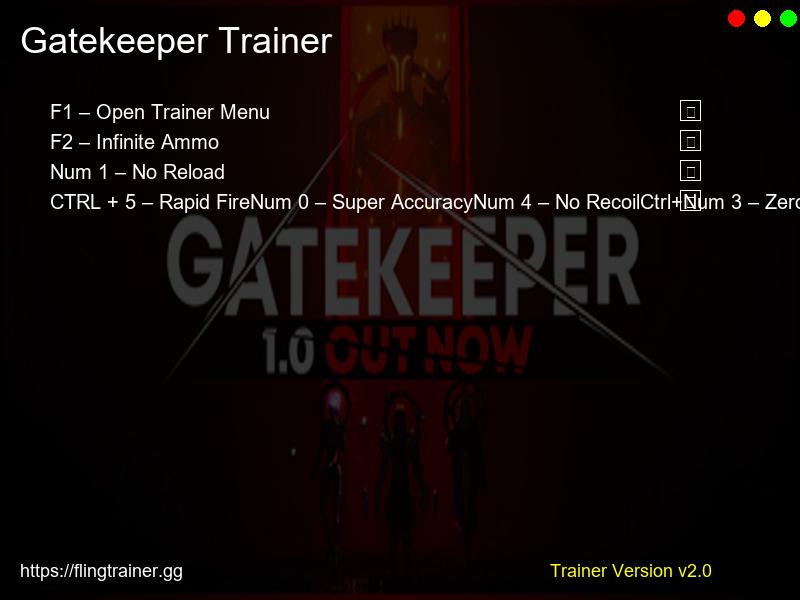 Gatekeeper Trainer Fling