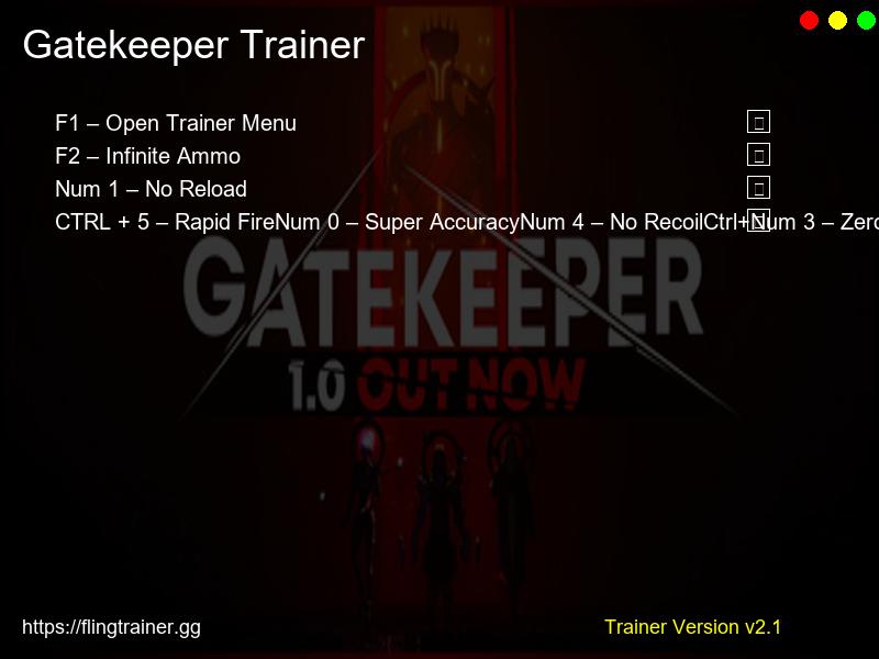 Gatekeeper Trainer Fling