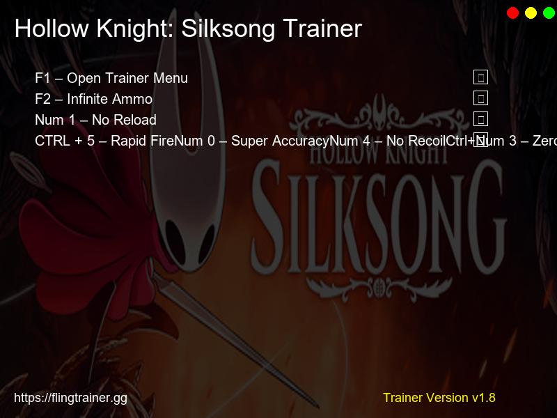 Hollow Knight: Silksong Trainer Fling