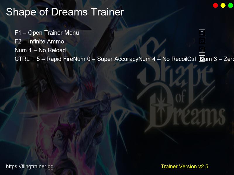 Shape of Dreams Trainer Fling