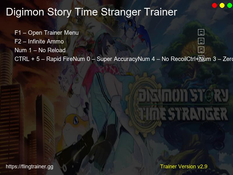 Digimon Story Time Stranger Trainer Fling