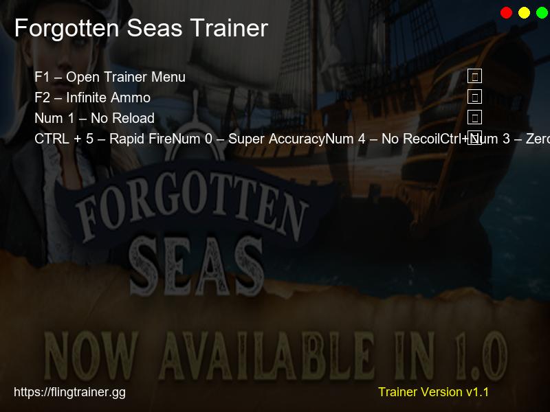 Forgotten Seas Trainer Fling