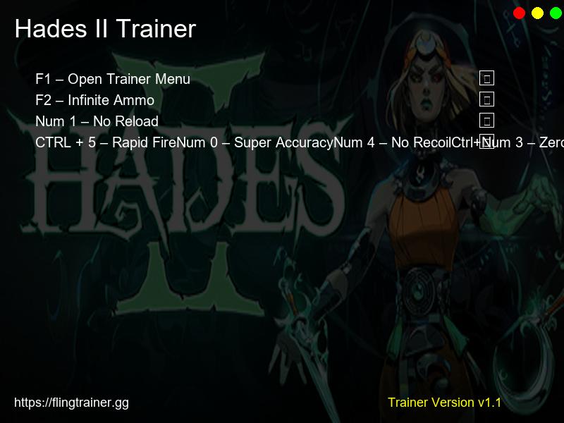 Hades II Trainer Fling