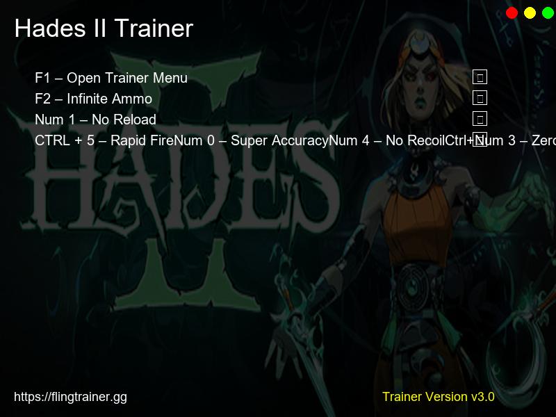 Hades II Trainer Fling