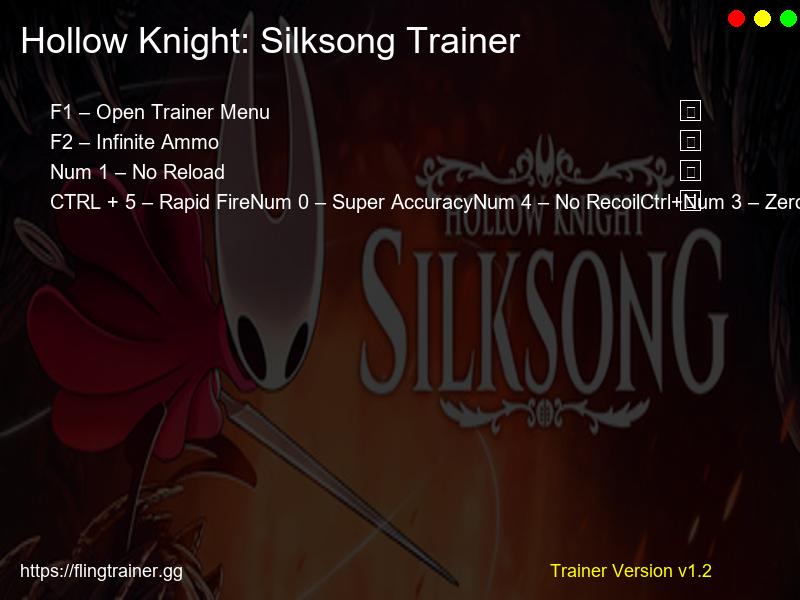 Hollow Knight: Silksong Trainer Fling