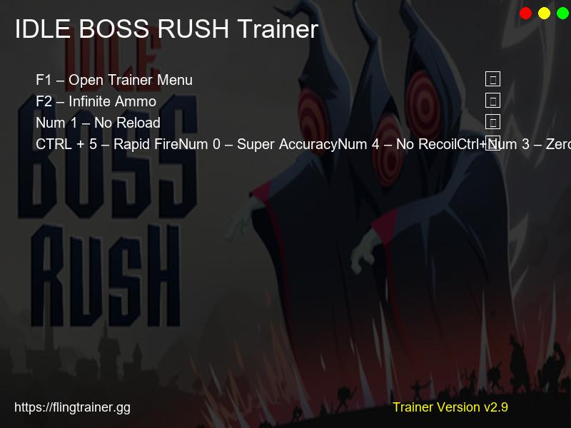 IDLE BOSS RUSH Trainer Fling