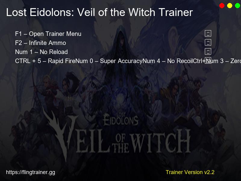 Lost Eidolons: Veil of the Witch Trainer Fling