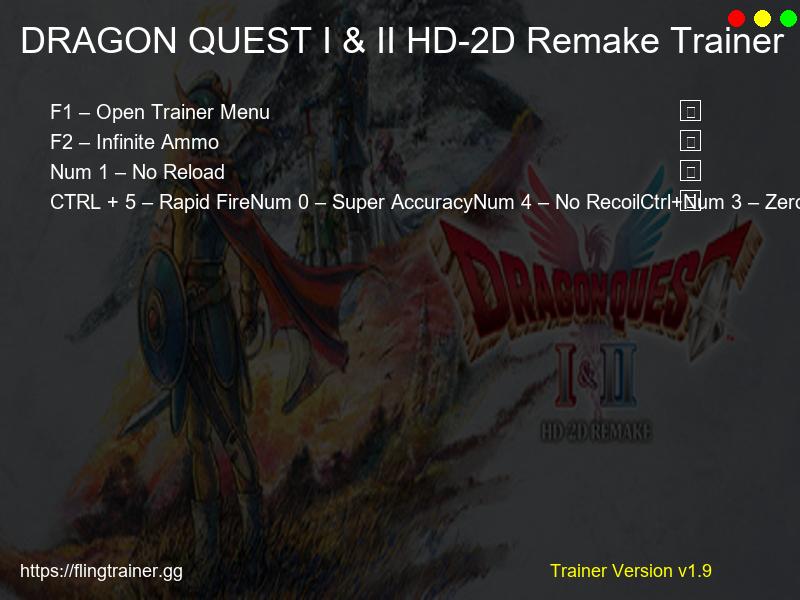 DRAGON QUEST I & II HD-2D Remake Trainer Fling