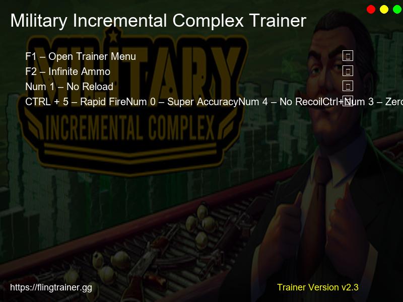 Military Incremental Complex Trainer Fling