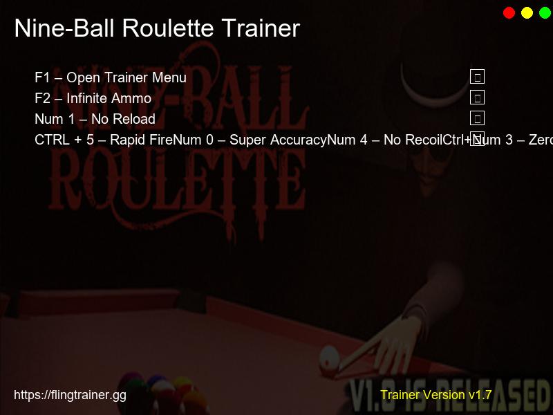 Nine-Ball Roulette Trainer Fling