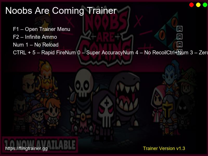 Noobs Are Coming Trainer Fling