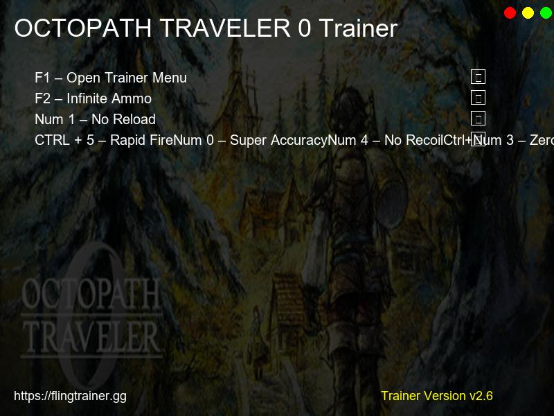 OCTOPATH TRAVELER 0 Trainer Fling
