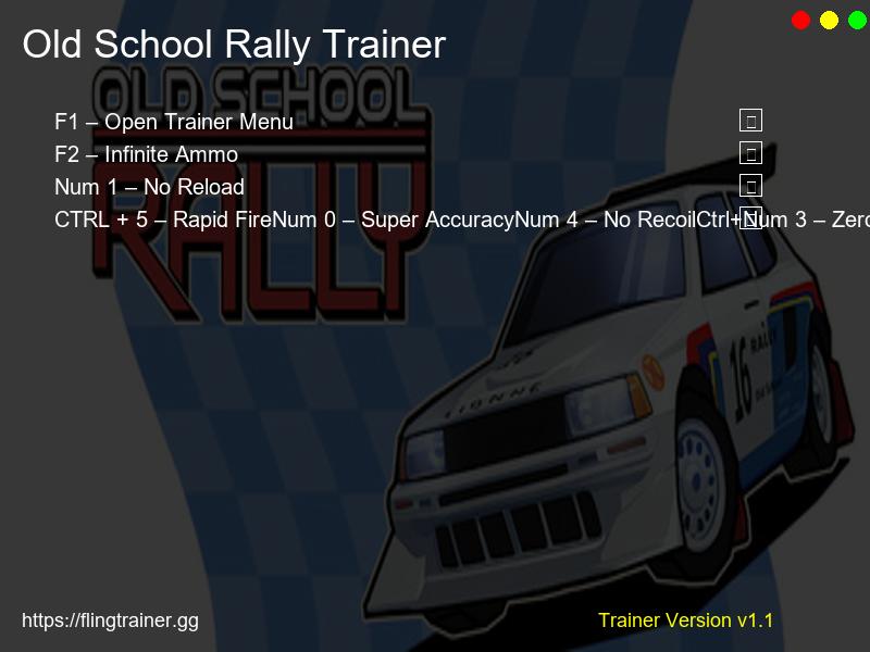 Old School Rally Trainer Fling