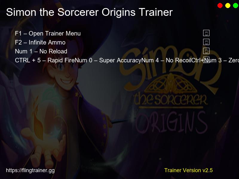 Simon the Sorcerer Origins Trainer Fling