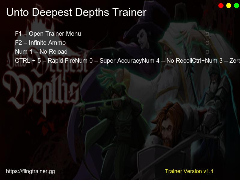 Unto Deepest Depths Trainer Fling