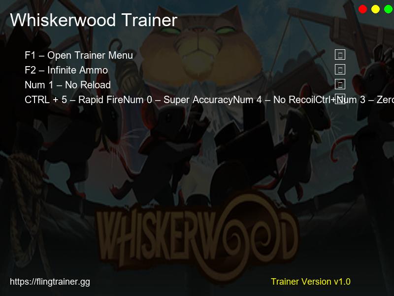 Whiskerwood Trainer Fling